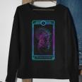 Tarot Card High Priestess Skull Bones Horror Goth Occult Tarot Sweatshirt Gifts for Old Women