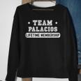 Team Palacios Lifetime Membership Family Last Name Sweatshirt Gifts for Old Women