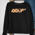 Tennessee State Flag Knoxville Orange Quarterback Outline Sweatshirt Gifts for Old Women