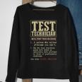 Test Technician Dictionary Term Badass Sweatshirt Gifts for Old Women