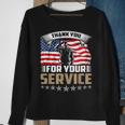 Thank You For Your Service American Flag Veteran Day Sweatshirt Gifts for Old Women