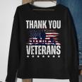 Thank You Veterans Day Memorial Day Partiotic Military Usa Sweatshirt Gifts for Old Women