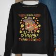 Thankful Grateful Blessed Turkey Gobble Happy Thanksgiving Sweatshirt Gifts for Old Women