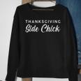 Thanksgiving Side Chick Autumn Fallthanksgiving Side Chick Sweatshirt Gifts for Old Women