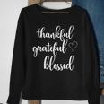 Thanksgiving Thankful Grateful Blessed Thankful Sweatshirt Gifts for Old Women