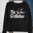 The Grillfather Bbq Grill & Smoker Barbecue Chef Sweatshirt Gifts for Old Women