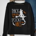 Thick Thighs Spooky Vibes Pretty Eyes Witch Halloween Party Sweatshirt Gifts for Old Women