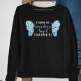 I Think My Guardian Angel DrinksAlcohol Sweatshirt Gifts for Old Women