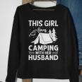 This Girl Loves Camping With Her Husband Outdoor Travel Sweatshirt Gifts for Old Women