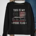 This Is My Pride Flag 1776 American 4Th Of July Patriotic Sweatshirt Gifts for Old Women