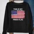 This Is My Pride Flag Usa American 4Th Of July Patriotic Us Sweatshirt Gifts for Old Women