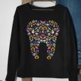 Tooth Halloween Pattern Costume Dentist Dental Assistant Sweatshirt Gifts for Old Women