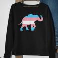 Transgender Elephant Trans Pride Flag Ftm Mtf Elephant Lover Sweatshirt Gifts for Old Women