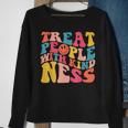Treat People With Kindness Trendy Preppy Sweatshirt Gifts for Old Women