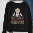 Trump You Are A Great Great Veena Player Sweatshirt Gifts for Old Women