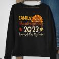 Turkey Family Thanksgiving 2023 Thankful For My Tribe Group Sweatshirt Gifts for Old Women
