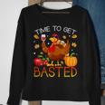 Turkey Time To Get Basted Retro Happy Thanksgiving Women Sweatshirt Gifts for Old Women