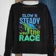 Turtle Lover Slow And Steady Wins The Race Sweatshirt Gifts for Old Women