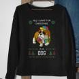 Ugly Christmas Sweater Bully American Bulldog Dog Sweatshirt Gifts for Old Women