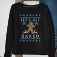 Ugly Christmas Sweater Let's Get Baked Sweatshirt Gifts for Old Women