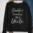 Uncle Pregnancy Reveal Gift Santas Promoting Me To Uncle Sweatshirt Gifts for Old Women