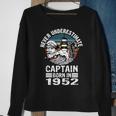 Never Underestimate Captain Born In 1952 Captain Sailing Sweatshirt Gifts for Old Women