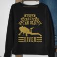 Never Underestimate An Old Diver Scuba Diving Diver Sweatshirt Gifts for Old Women