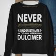 Never Underestimate An Old Man Appalachian Dulcimer Sweatshirt Gifts for Old Women