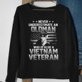Never Underestimate An Oldman Vietnam Veteran Sweatshirt Gifts for Old Women