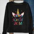 Unicorn Class Of 2036 Kindergarten Grow With Me Graduation Sweatshirt Gifts for Old Women