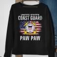 United States Flag American Coast Guard Paw Paw Veteran Veteran Funny Gifts Sweatshirt Gifts for Old Women