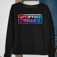 Uplifting Trance Colourful Trippy Abstract Sweatshirt Gifts for Old Women