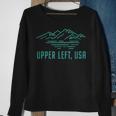 Upper Left Usa 'S And Men's Crew Neck Sweatshirt Gifts for Old Women