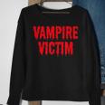 Vampire Victim Halloween Costume Lazy Disguise Halloween Costume Sweatshirt Gifts for Old Women
