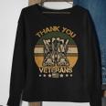 Veteran Vets Thank You Veterans Combat Boots Veteran Day American Flag 2 Veterans Sweatshirt Gifts for Old Women