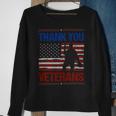 Veteran Vets Thank You Veterans Service Patriot Veteran Day American Flag 3 Veterans Sweatshirt Gifts for Old Women