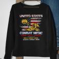 Veteran Vets US Army Combat Medic Veteran Vintage Honor Duty Country 153 Veterans Sweatshirt Gifts for Old Women