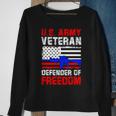 Veteran Vets Us Army Veteran Defender Of Freedom Fathers Veterans Day 4 Veterans Sweatshirt Gifts for Old Women