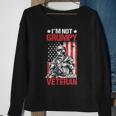 Veteran Vets Us Flag Im Not Grumpy Im A Veteran 119 Veterans Sweatshirt Gifts for Old Women