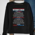 Veterans Creed Patriot Usa Military Comrades America Sweatshirt Gifts for Old Women