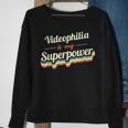Videophilia Is My Superpower Videophilia Vintage Sweatshirt Gifts for Old Women