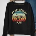 Vintage Bike Cycling My Retirement Plan Bicycle Ride Cyclist Sweatshirt Gifts for Old Women