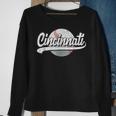 Vintage Cincinnati Graphic Funny Baseball Lover Player Retro Sweatshirt Gifts for Old Women