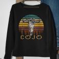 Vintage Cojo Bull Skull Flower Music 80S 90S Cowgirl Western Gift For Womens Sweatshirt Gifts for Old Women