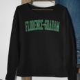 Vintage Florence-Graham Ca Distressed Green Varsity Style Sweatshirt Gifts for Old Women