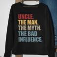 Vintage Fun Uncle Man Myth Bad Influence Sweatshirt Gifts for Old Women