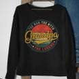 Vintage Grandpa Man Myth Legend Dad Fathers Day Gift Sweatshirt Gifts for Old Women