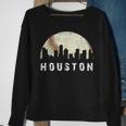 Vintage Houston Skyline City Baseball Met At Gameday Sweatshirt Gifts for Old Women