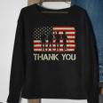 Vintage Old American Flag Patriotic Thank You Veterans 292 Sweatshirt Gifts for Old Women