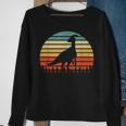 Vintage Parasaurolophus Dinosaurus Sunset Retro Sweatshirt Gifts for Old Women